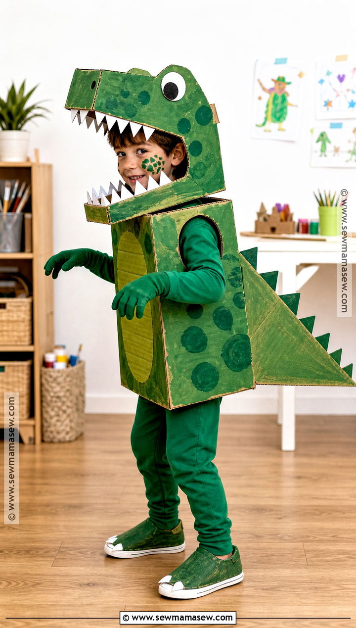 Cardboard Box Dinosaur Costume - 40 dinosaur costume ideas