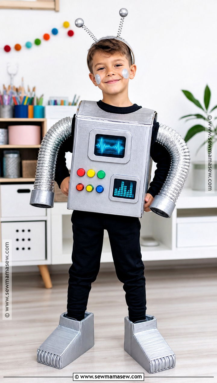 Cardboard Box Robot Costume for Boys - 30 costumes for boys