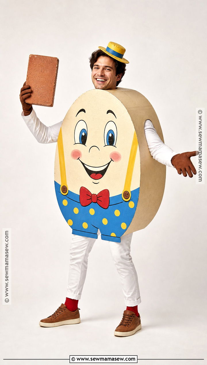Cardboard Egg Humpty Dumpty Costume - 30 humpty dumpty costume ideas