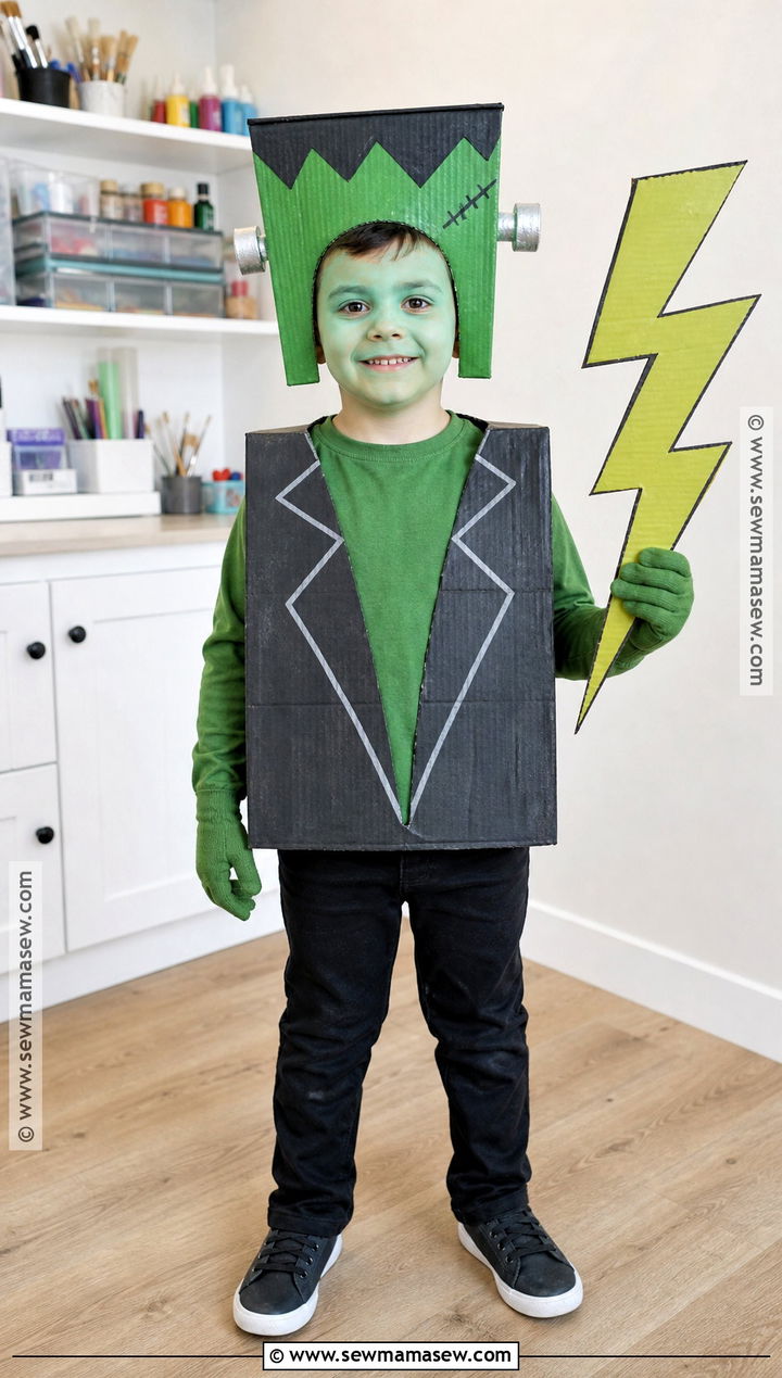 Cardboard Frankenstein Costume - 45 frankenstein costume ideas