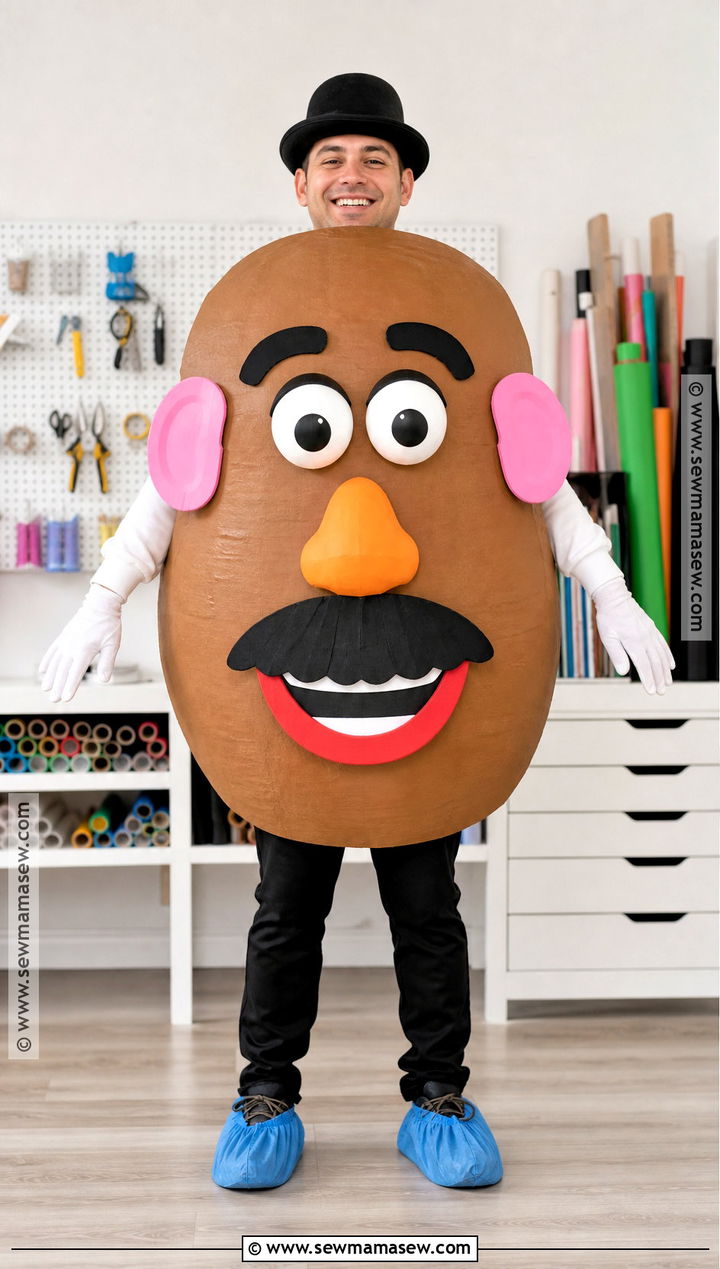 Cardboard Mr Potato Head Costume - 30 mr potato head costume ideas