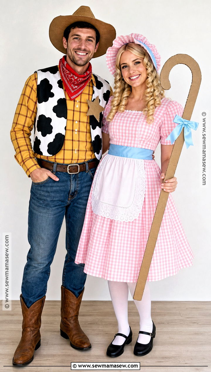 Cardboard Prop Woody And Bo Peep Costume - 40 woody and bo peep costume ideas