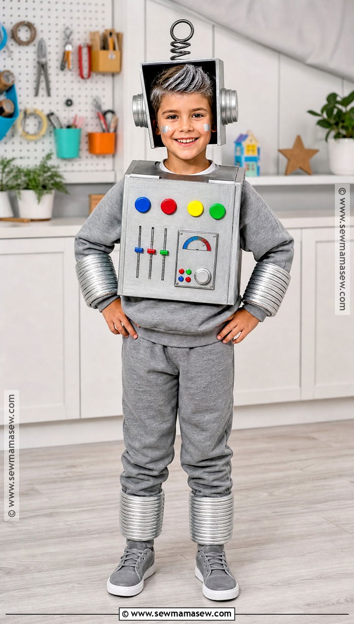 Cardboard Robot Halloween Costume - 40 costumes halloween