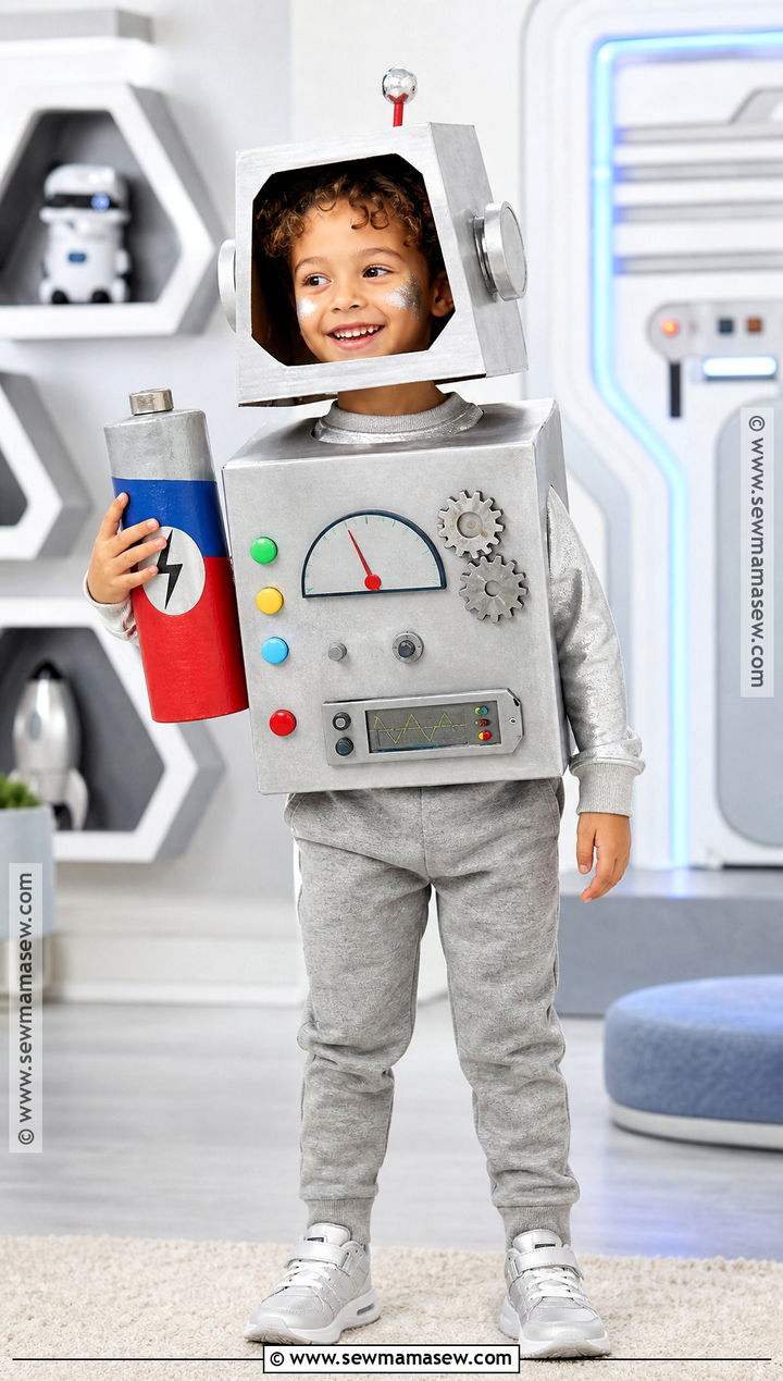 Cardboard Robot Kids Costume - 35 unique costume ideas