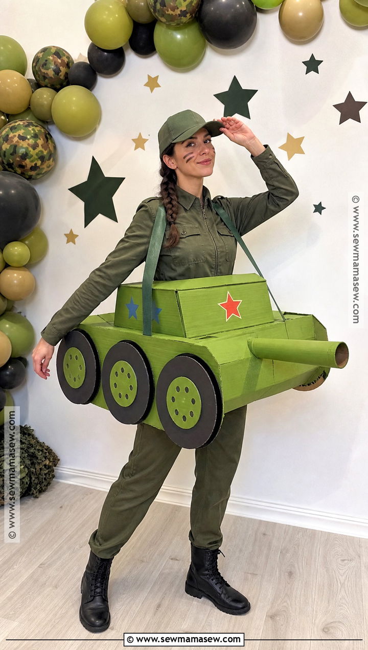 Cardboard Tank Army Costume - 40 army costume ideas