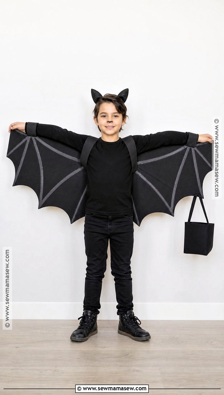 Cardboard Wing Bat Costume - 30 bat costume ideas for kids