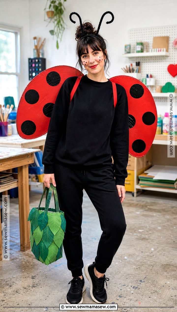 Cardboard Wing Ladybird Costume - 30 ladybird costume ideas