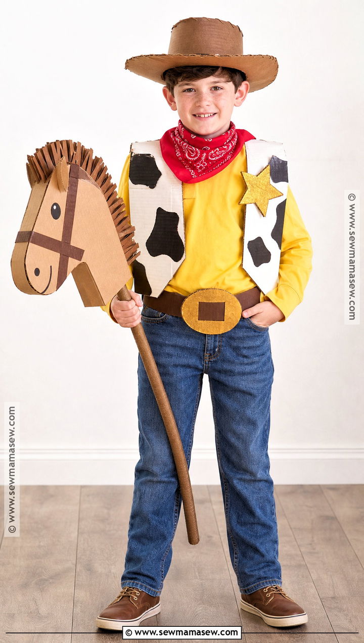 Cardboard Woody Costume - 40 woody costume ideas