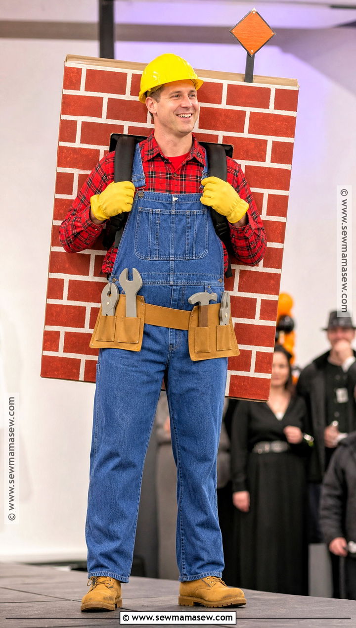 Cardboard Worksite Bob the Builder Costume - 35 bob the builder costume ideas