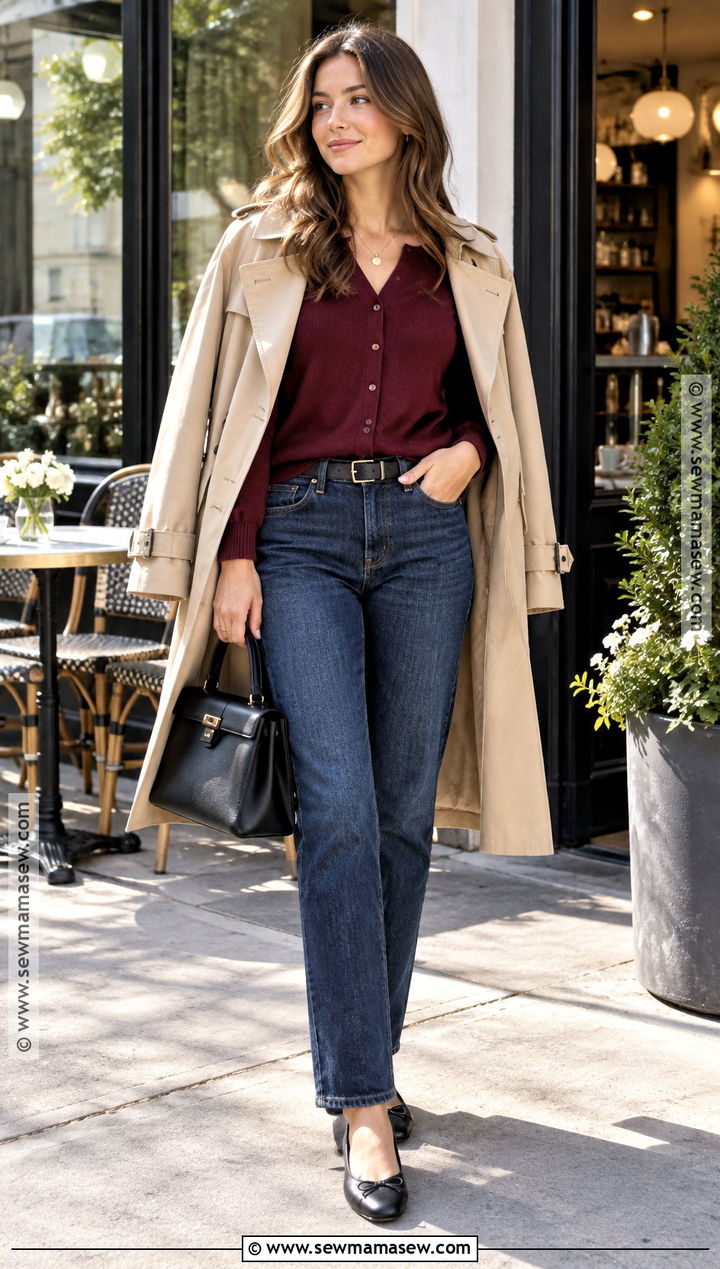 Cardigan And Dark Jeans Fall Outfit - 20 classy fall outfits chic