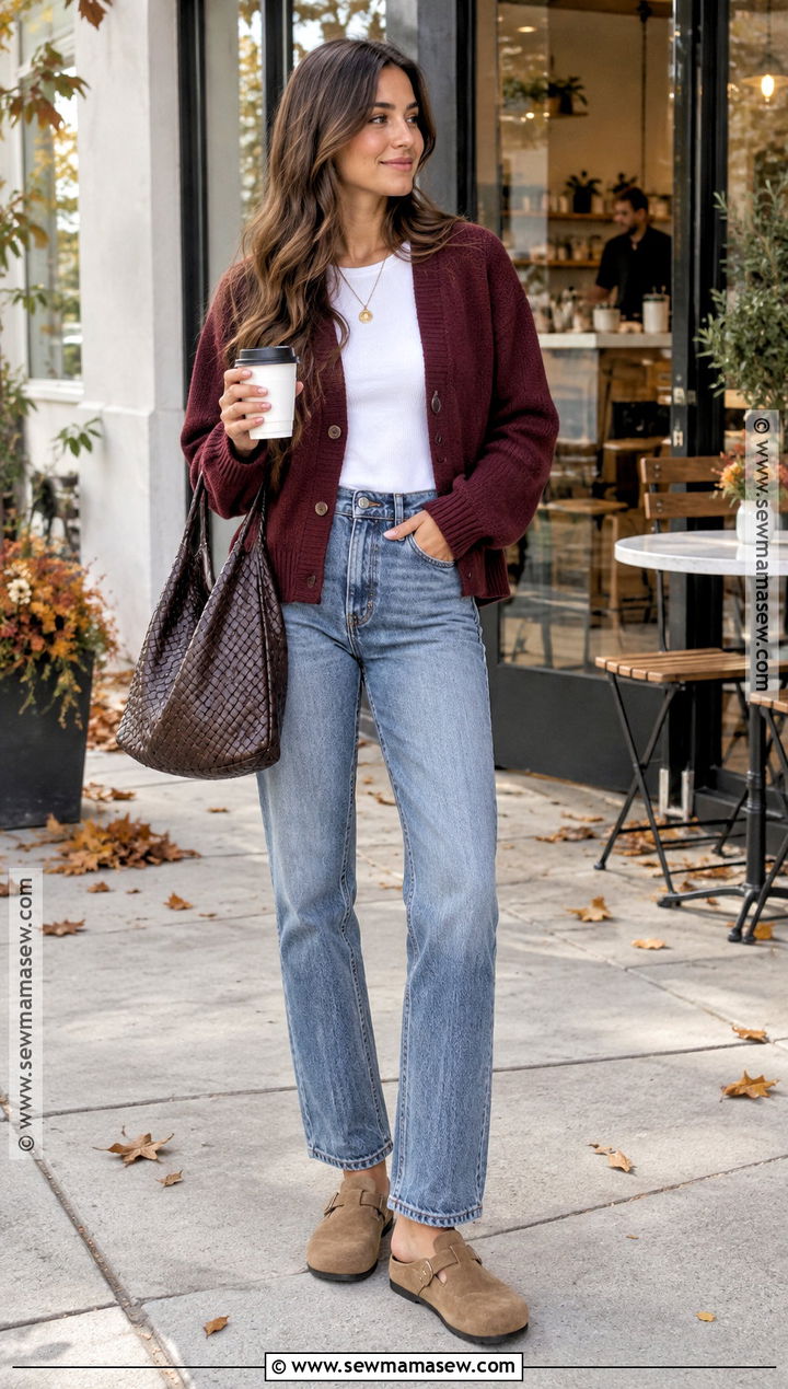 Cardigan And Jeans Fall Outfit - 20 Fall Fashions Ideas