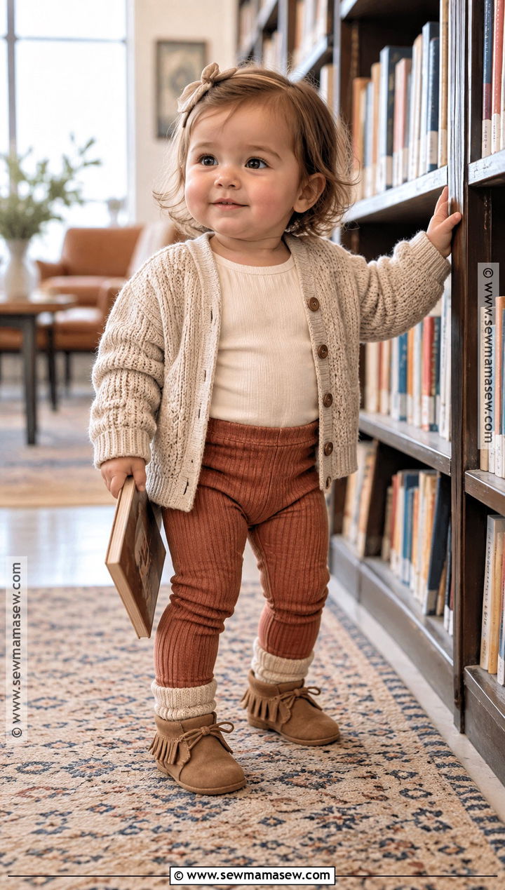 Cardigan And Leggings Baby Fall Outfit - 25 baby fall outfits