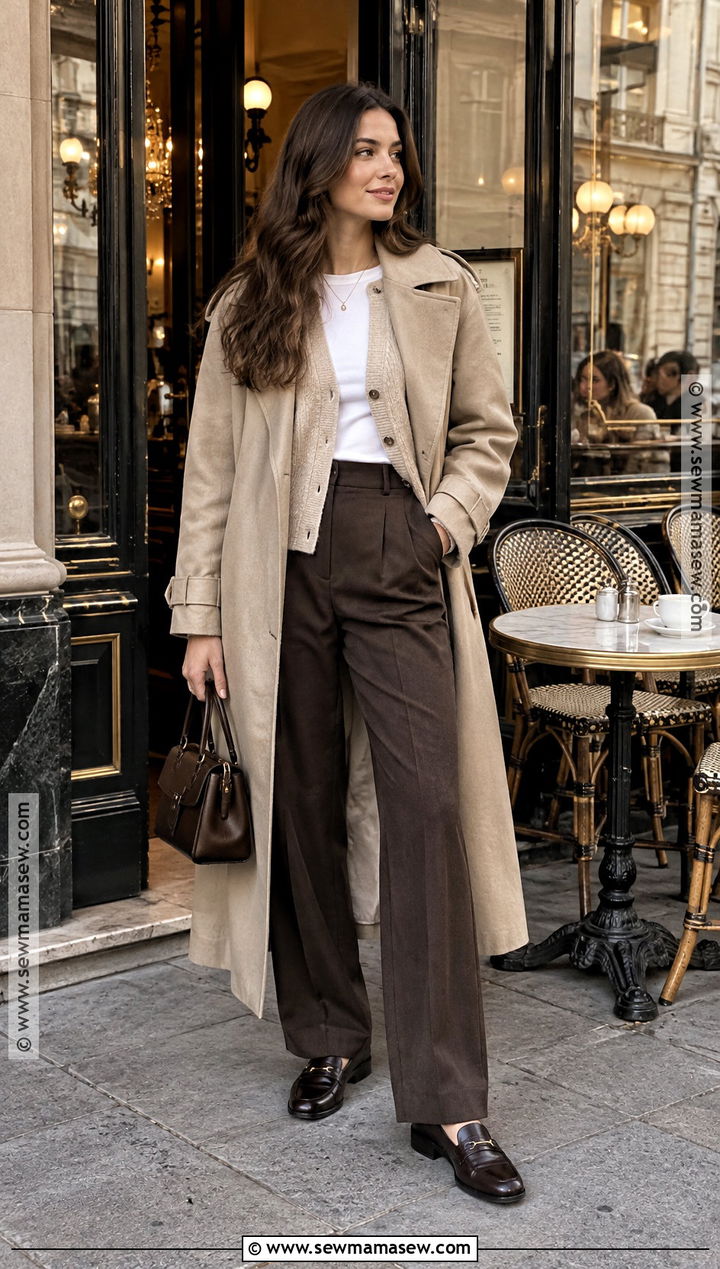 Cardigan And Trousers Vienna Autumn Outfit - 20 vienna outfit autumn ideas
