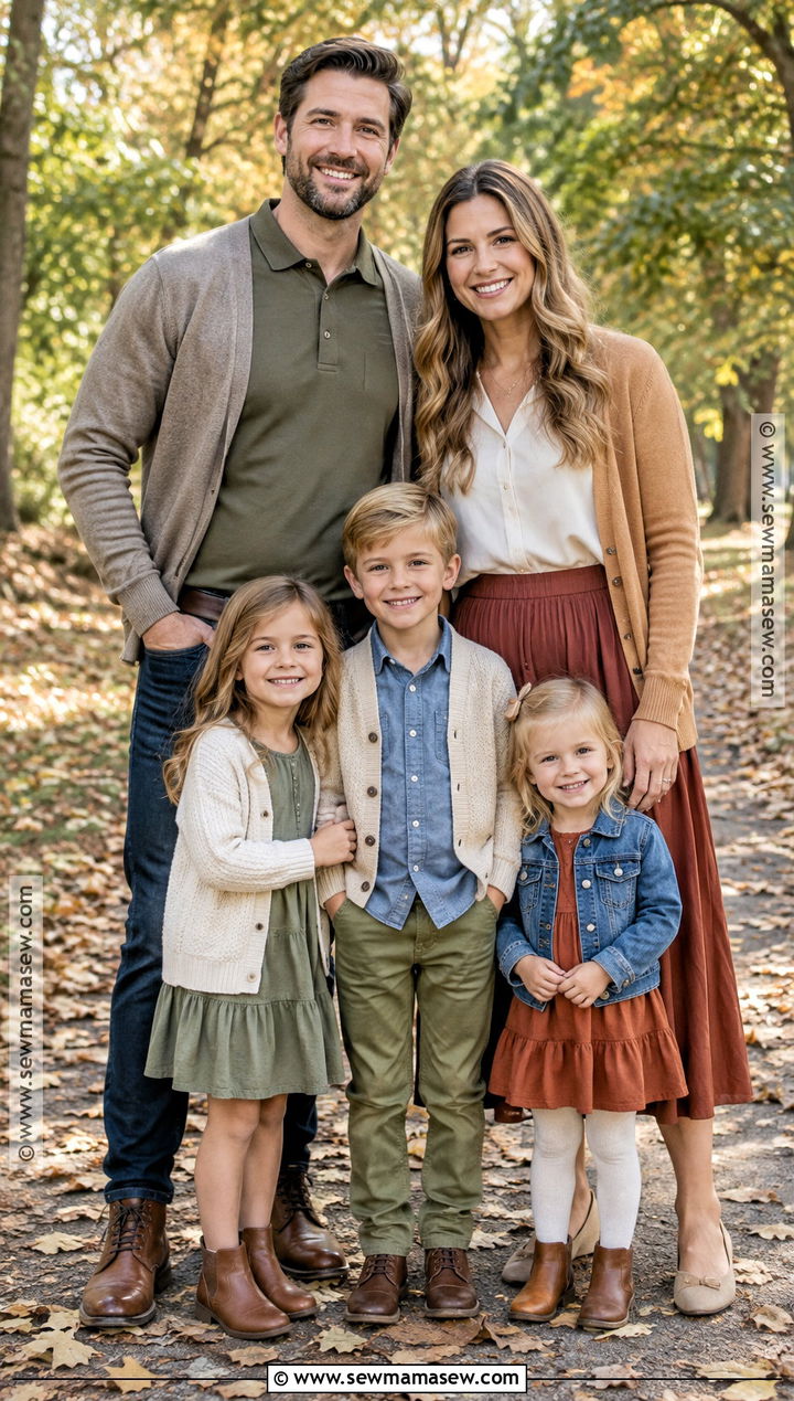Cardigan Layers September Family Photo Outfits - 25 september family pictures outfits