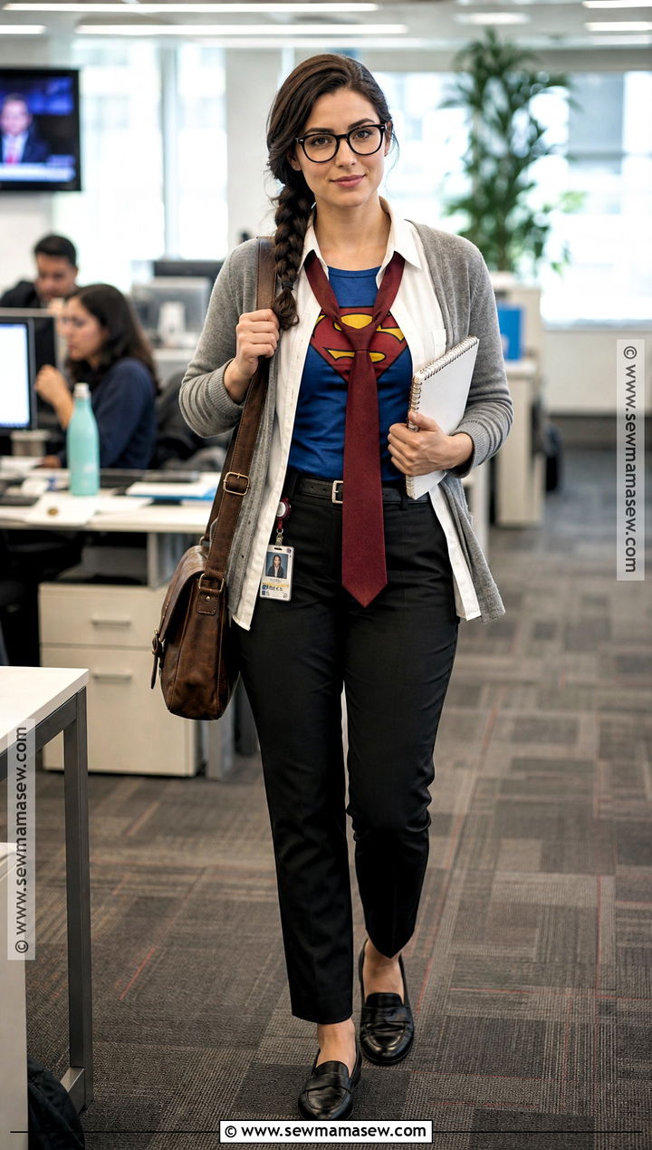 Cardigan Newsroom Clark Kent Costume - 35 Clark Kent Costume Ideas for Women