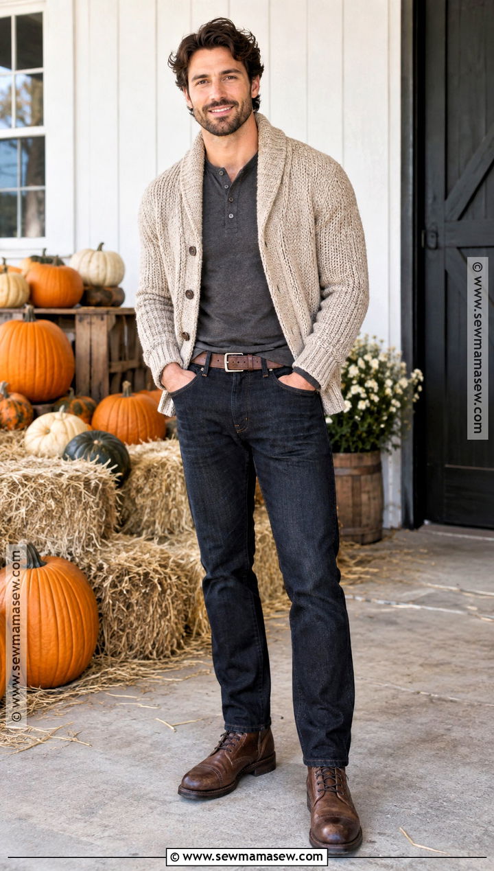 Cardigan Pumpkin Patch Outfit - 25 pumpkin patch outfit ideas for men