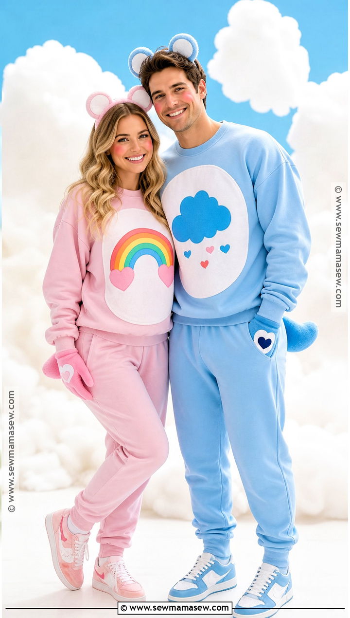 Care Bears Couple Costume - 30 80s couple costume ideas