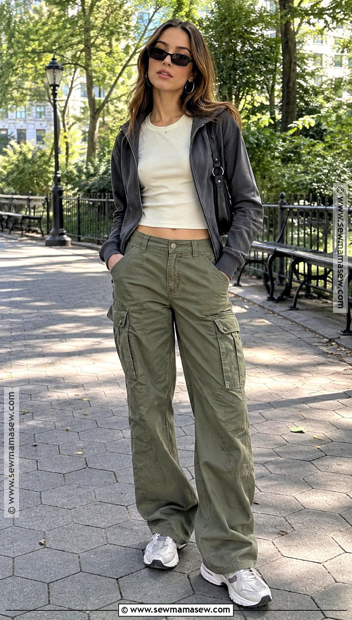 Cargo Pants And Baby Tee 2000s Fall Outfit - 20 2000s fall aesthetic outfits