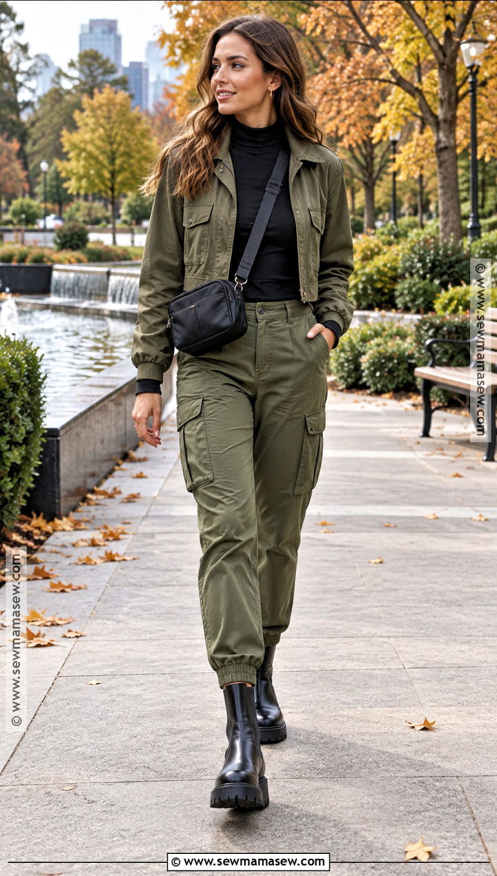 Cargo Pants And Chunky Chelsea Boots - 20 Chelsea Boots Outfit Women Fall