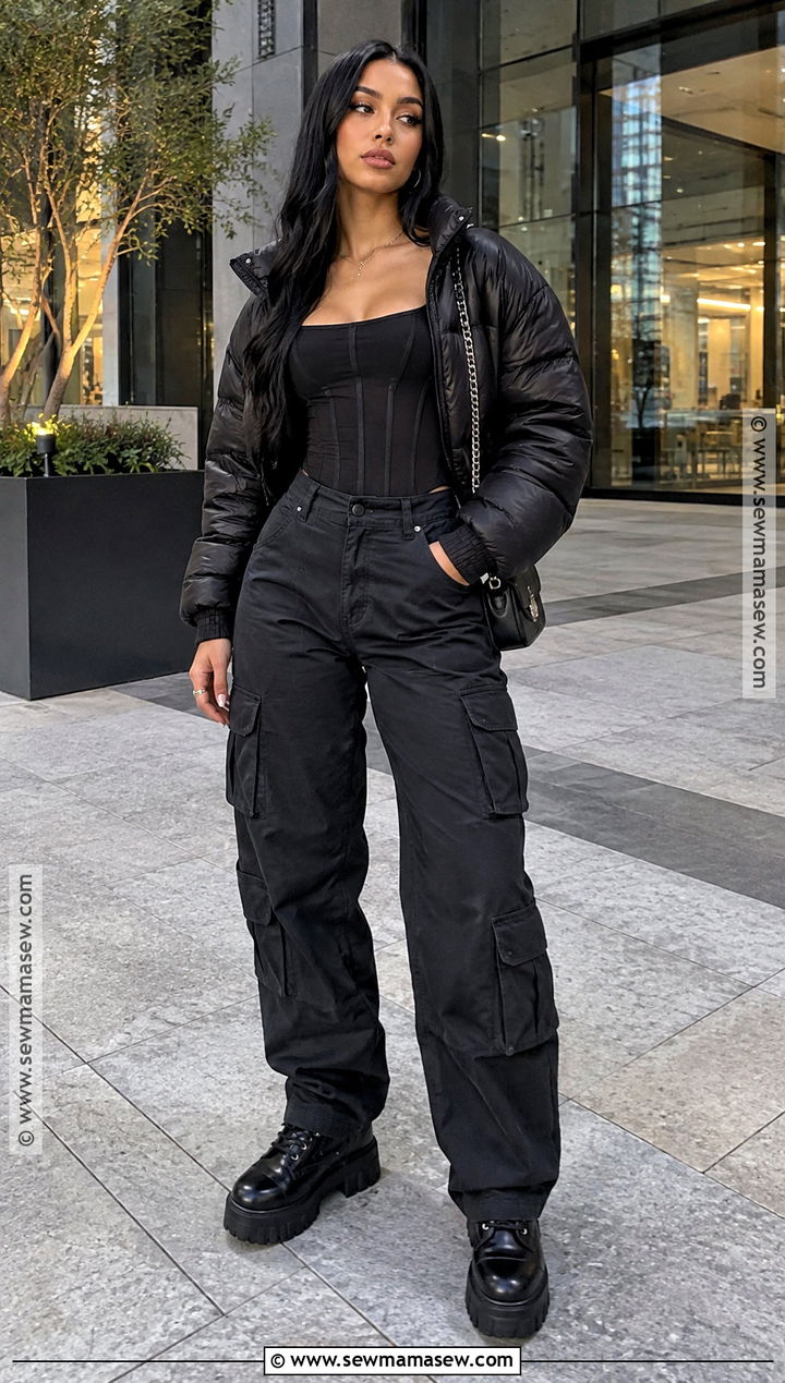 Cargo Pants And Corset Top Baddie Fall Outfit - 25 baddie fall fits