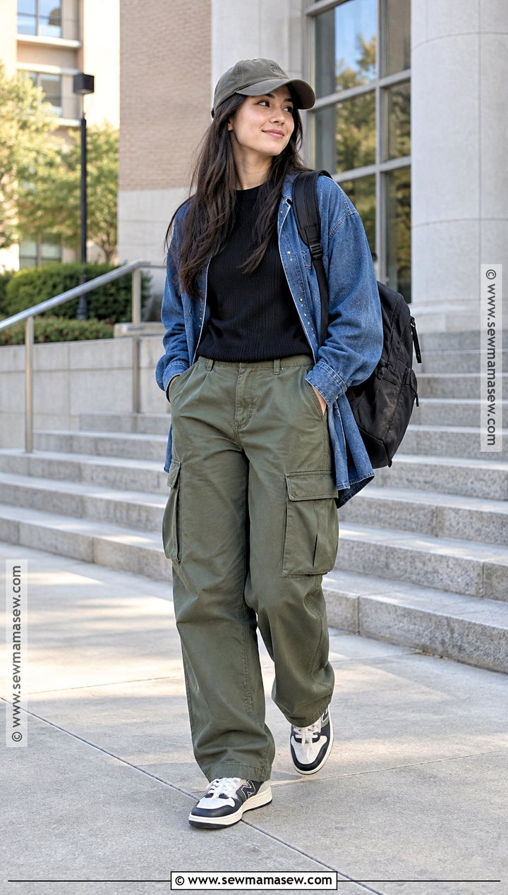 Cargo Pants Back To School Outfit - 20 Back To School Outfits Modest