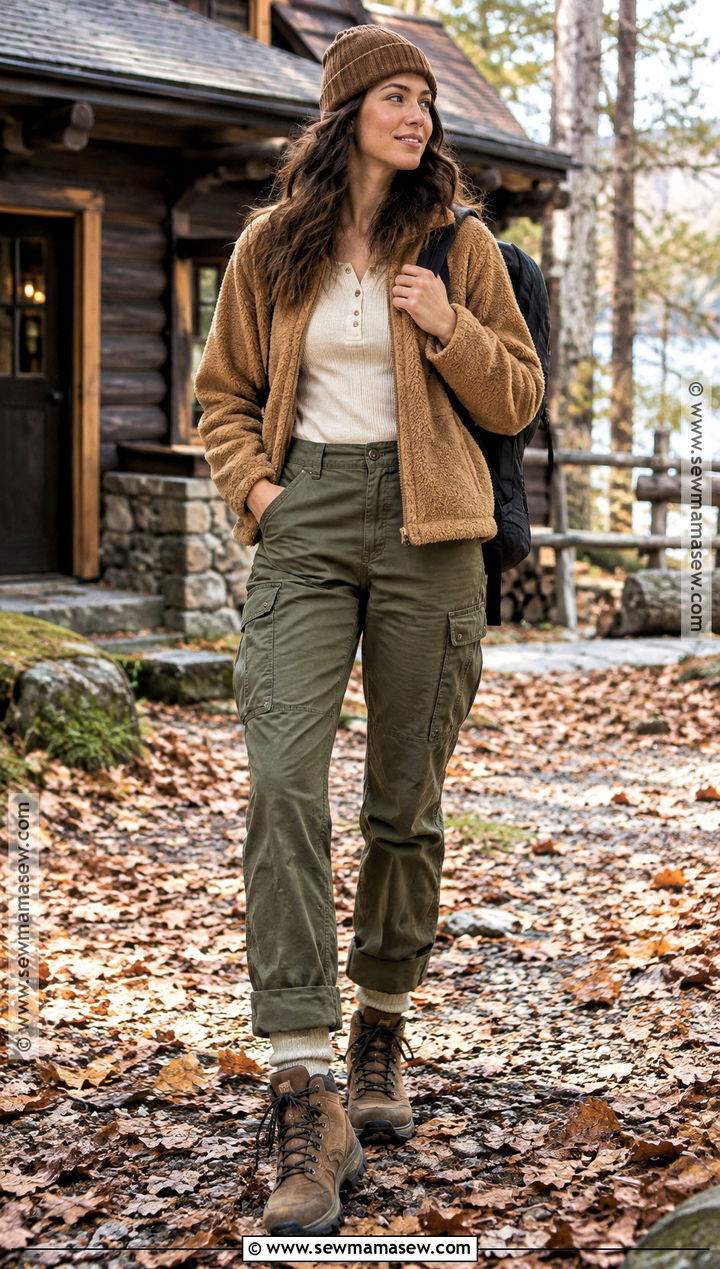 Cargo Pants Cabin Outfit - 25 cabin outfit fall ideas