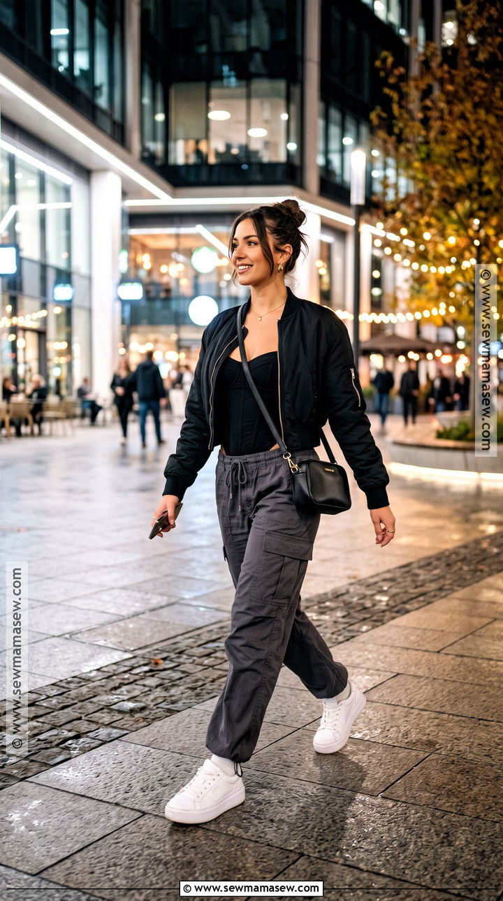 Cargo Pants With Corset Top And Sneakers - 15 Fall Outfit Inspo 2026 Going Out Ideas