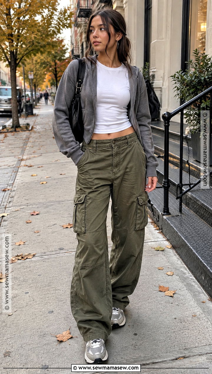 Cargo Pants Y2K Autumn Outfit - 25 y2k autumn outfits