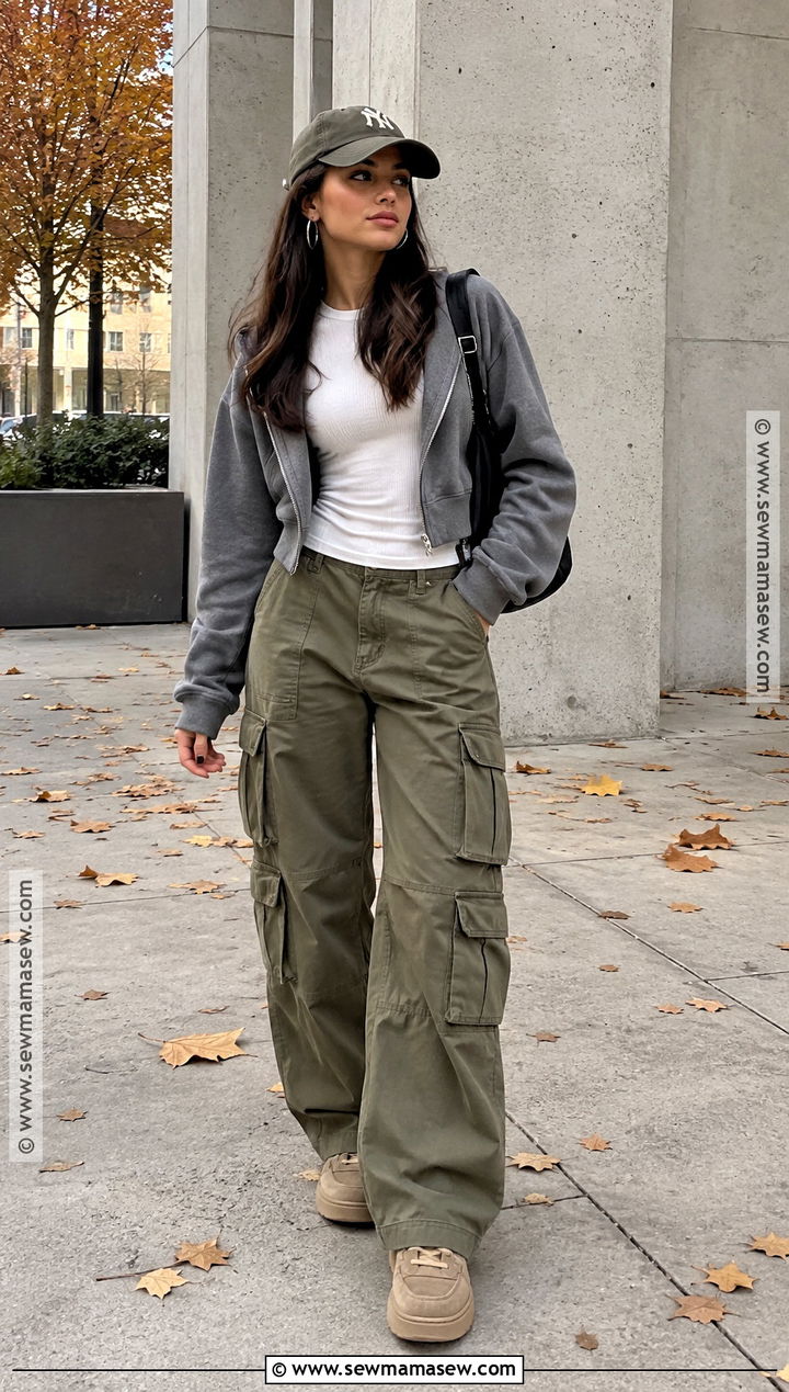 Cargo Pants and Lowmel UGGs Outfit - 20 uggs outfit fall ideas