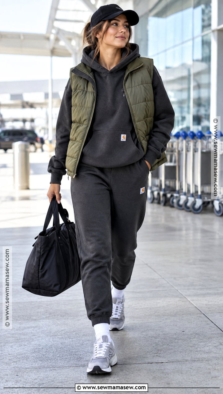 Carhartt Hoodie With Joggers And Puffer Vest - 15 carhartt hoodie fall style ideas