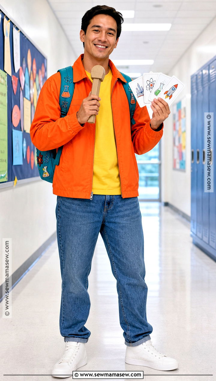 Carlos Costume With Orange Jacket - 30 Magic School Bus Costume Ideas