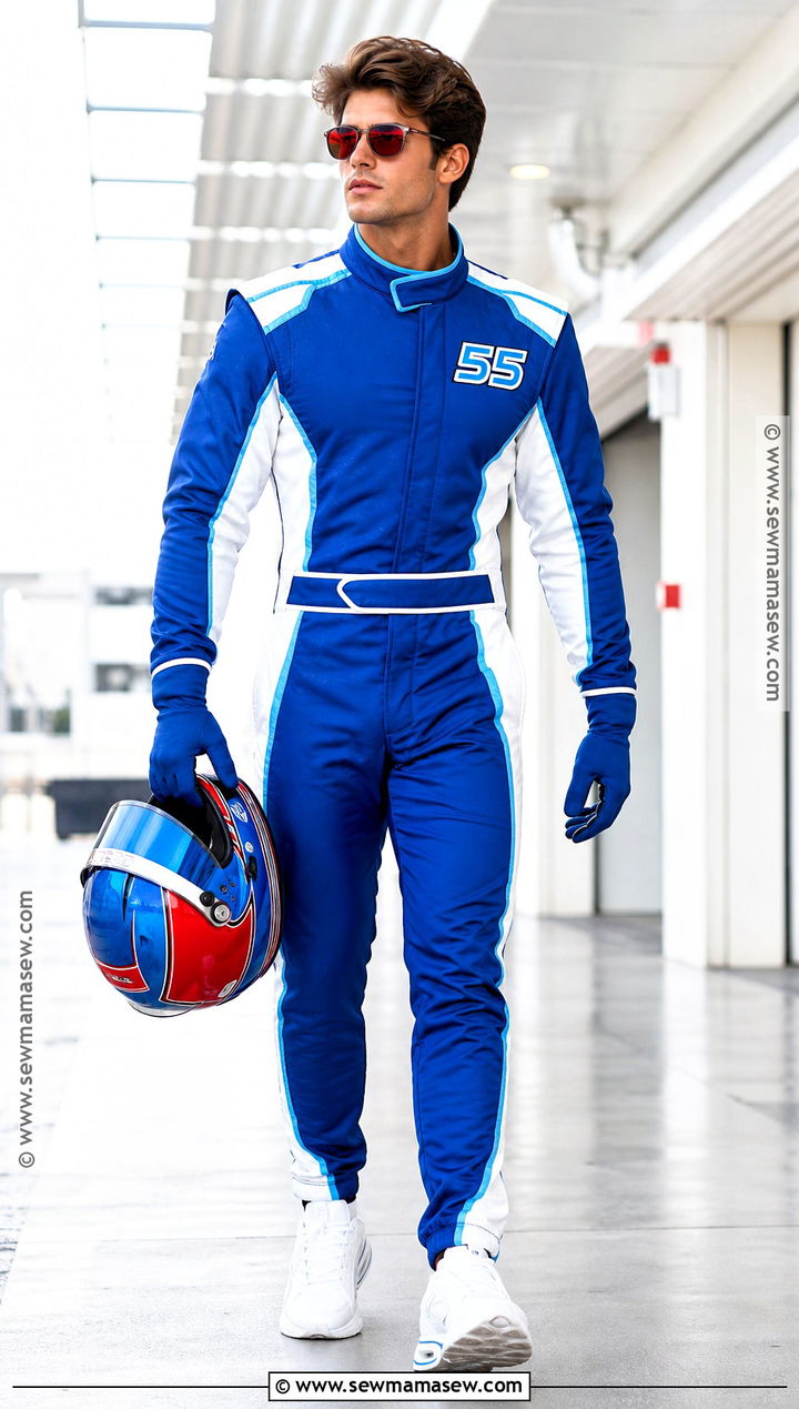 Carlos Sainz Blue Driver Costume - 30 F1 Driver Halloween Costume Ideas