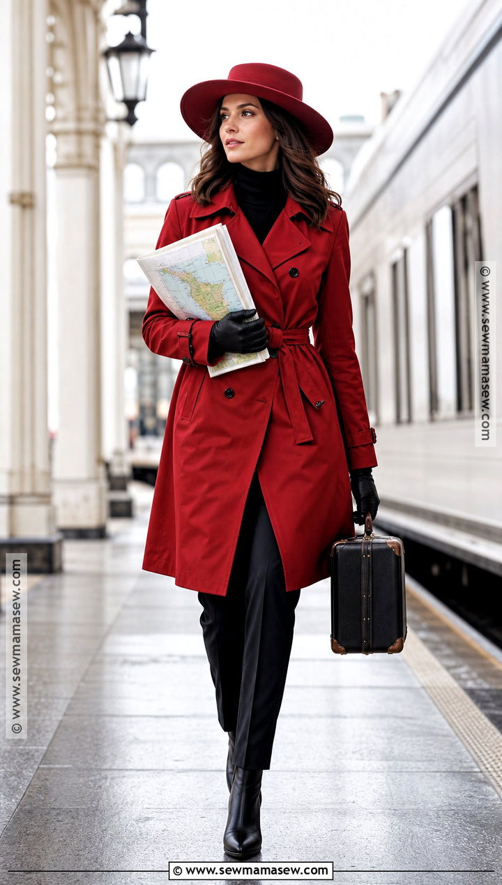 Carmen Sandiego Red Coat Costume - 40 brunette halloween costumes