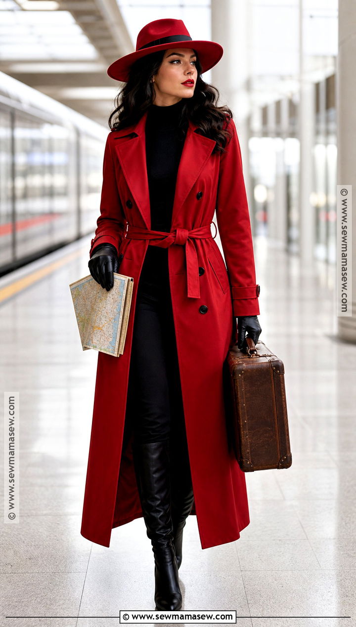 Carmen Sandiego Red Coat Costume - 30 netflix characters costume ideas