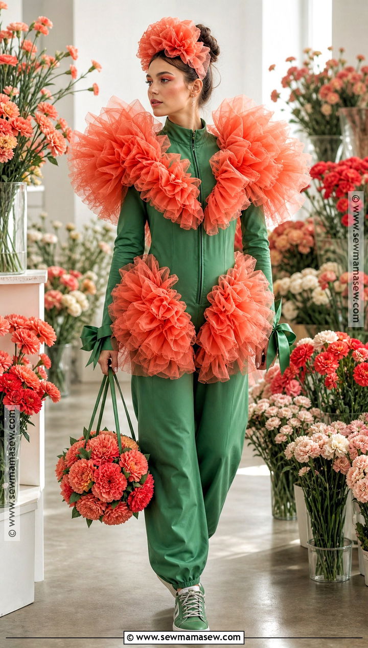 Carnation Flower Costume - 40 Flower Costume Ideas
