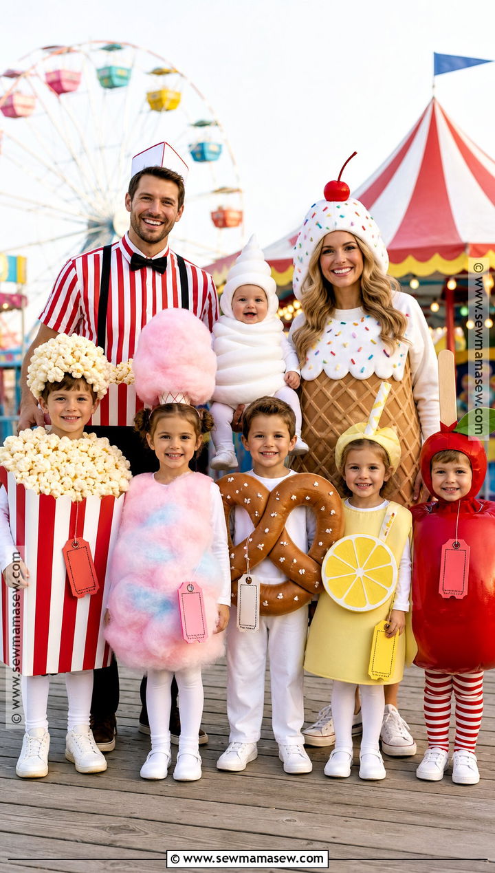 Carnival Snack Family Costume - 45 family costumes