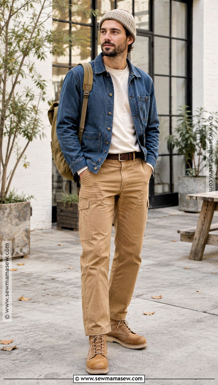 Carpenter Pants With Chore Coat - 15 Autumn Pants for Men