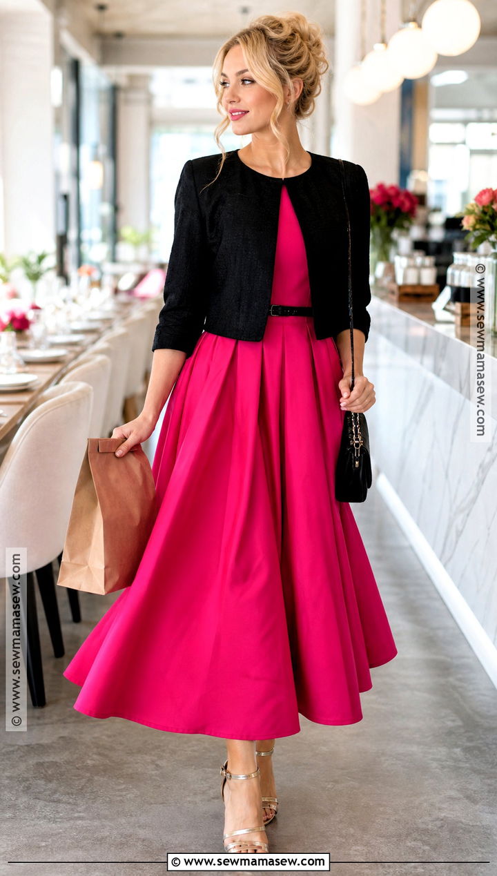Carrie Bradshaw Pink Dress Costume - 30 Carrie Bradshaw Halloween Costume Ideas