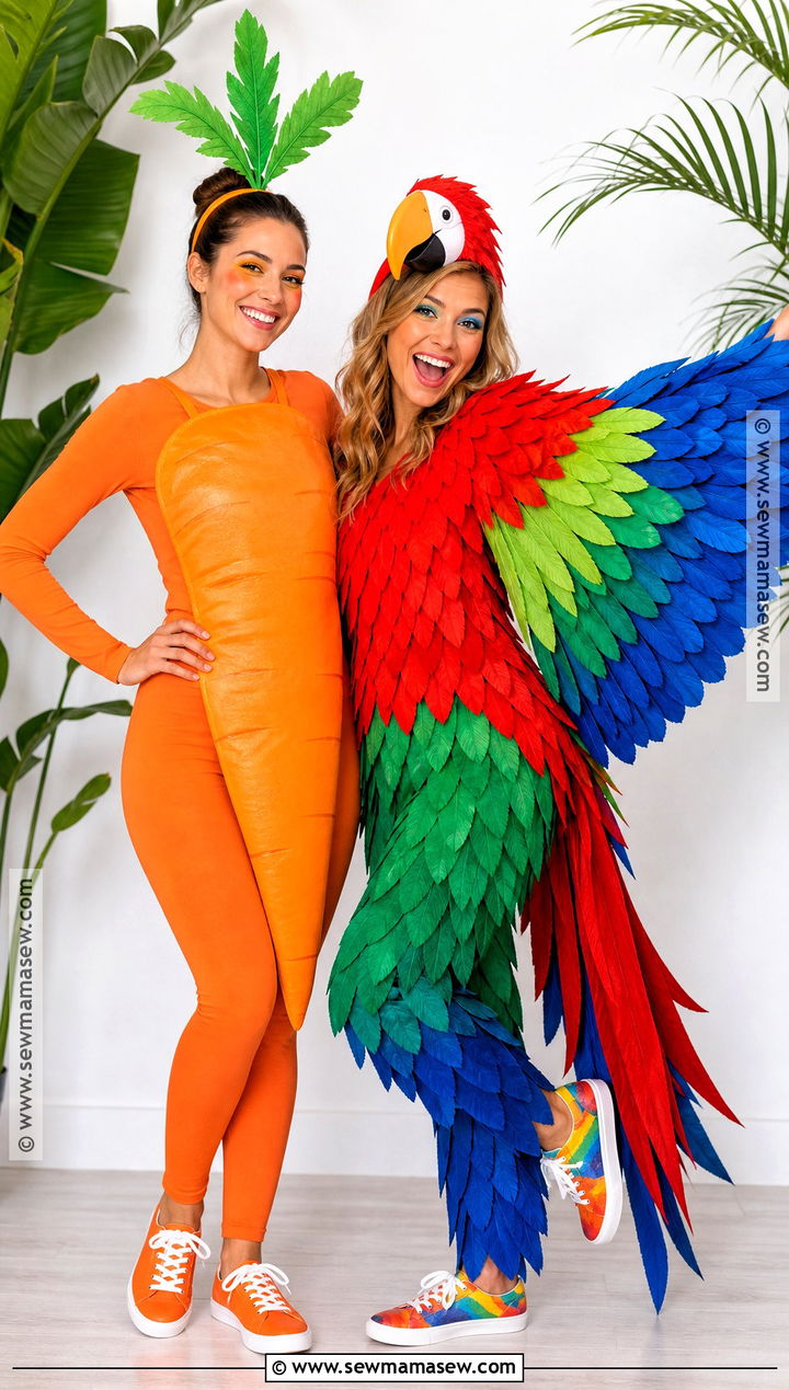 Carrot And Parrot Costume - 50 rhyme without reason costume ideas