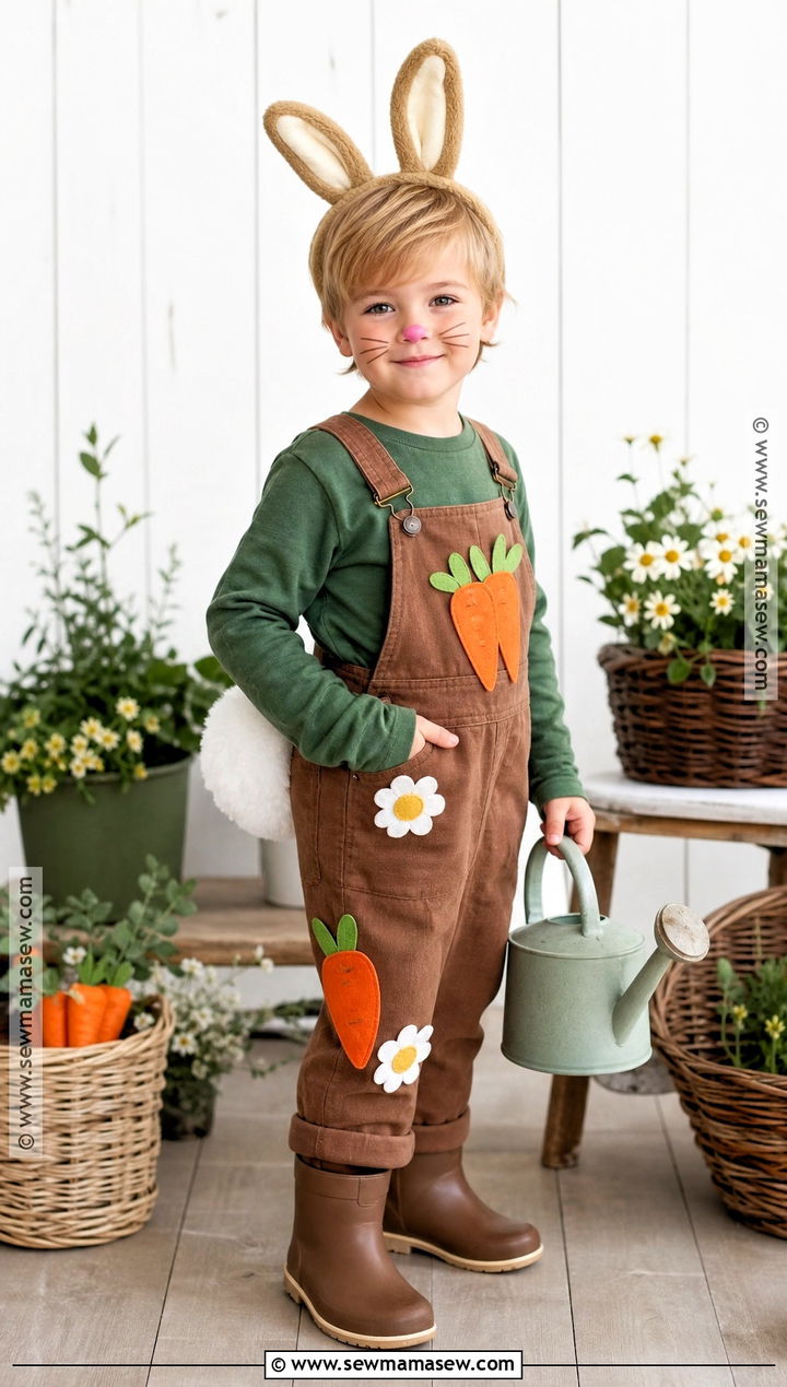 Carrot Patch Bunny Costume - 30 bunny costume ideas for kids