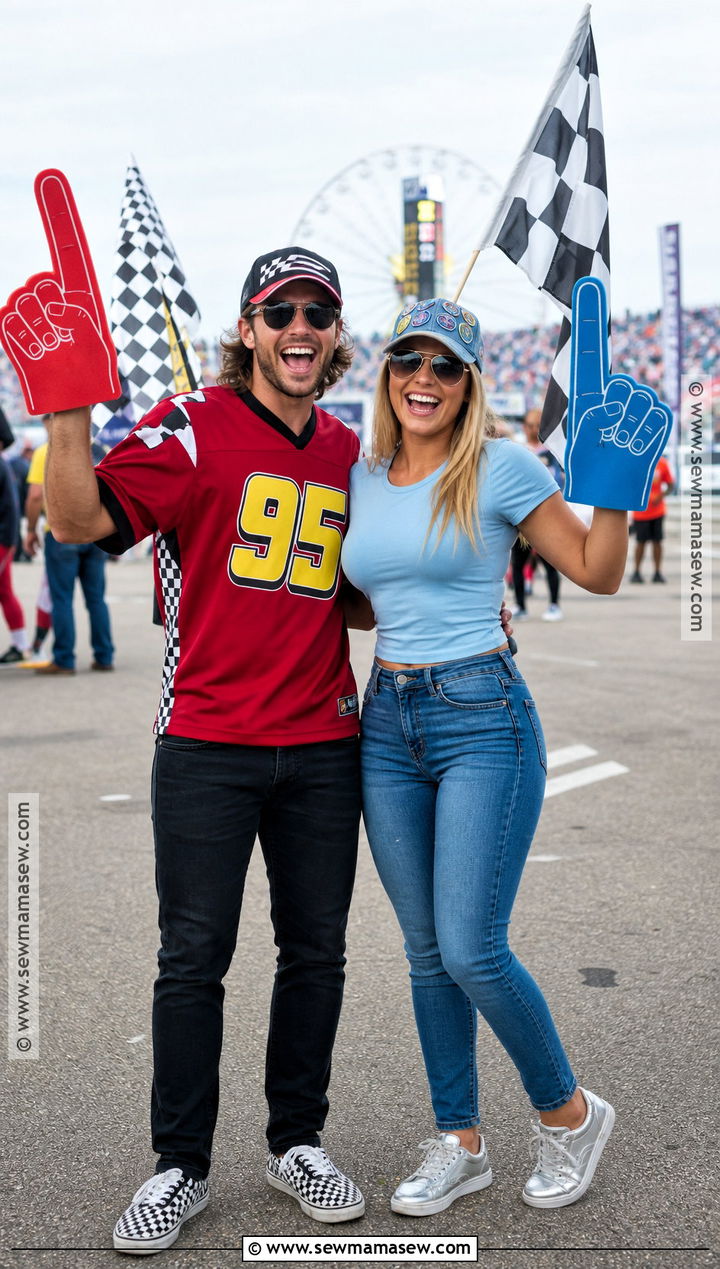 Cars Race Fan Couple Costume - 30 cars couple costume ideas