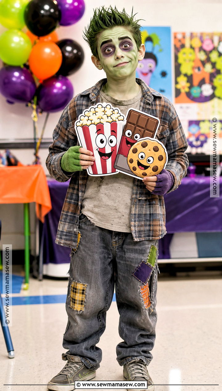 Cartoon Zombie Costume - 40 halloween costumes for boys
