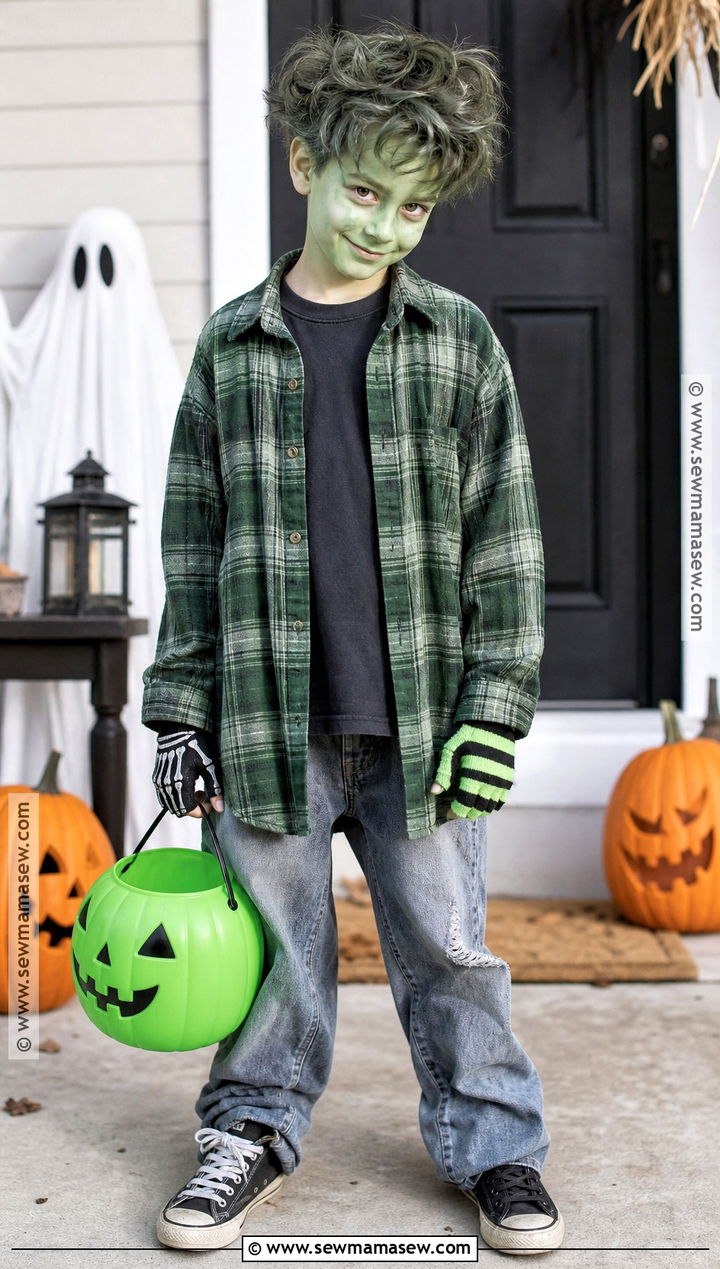 Cartoon Zombie Costume - 35 halloween costumes for boys