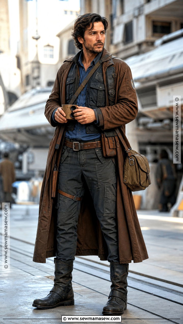 Cassian Andor Costume With Brown Coat - 30 Easy Star Wars Costumes
