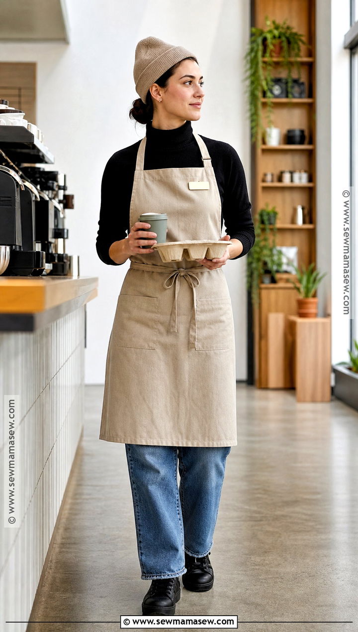 Casual Barista Costume With Apron - 35 casual halloween costumes