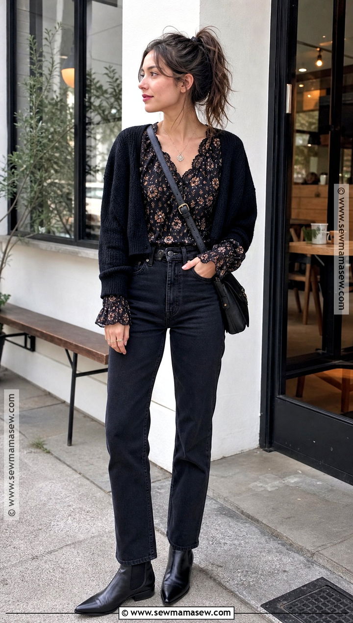 Casual Black Jeans Witch Outfit - 35 witch outfit aesthetic ideas