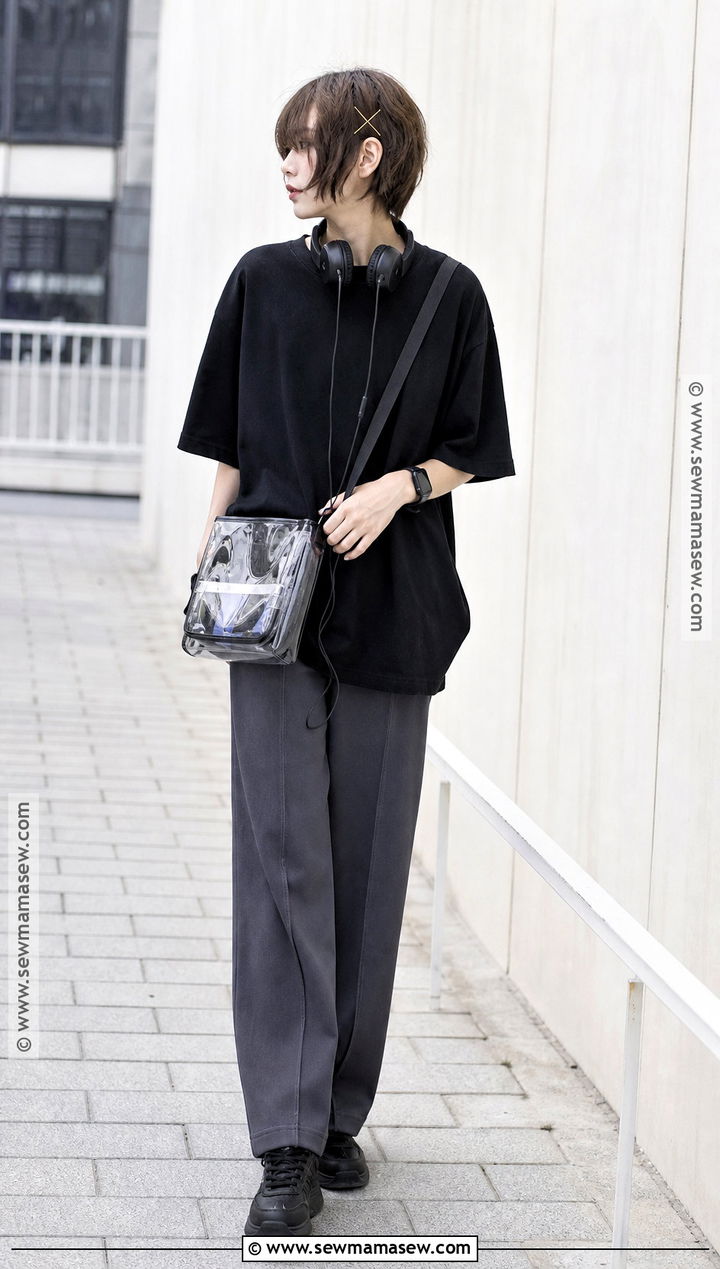 Casual Black Shirt Lain Cosplay - 30 lain cosplay ideas