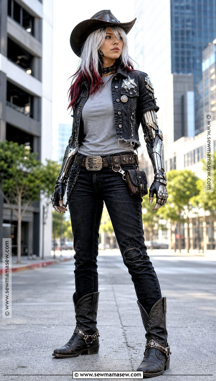 Casual Boothill Cosplay With Denim Jacket - 30 Boothill Cosplay Ideas