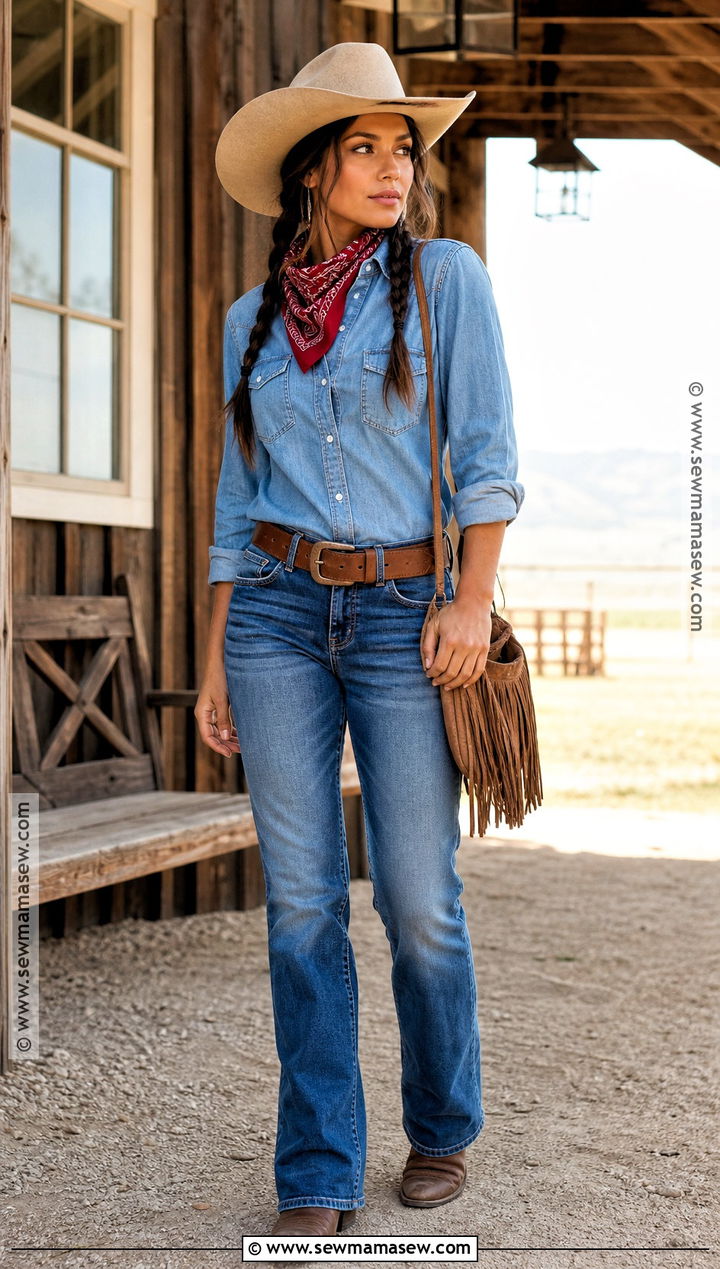 Casual Cowgirl Costume With Denim - 35 casual halloween costumes