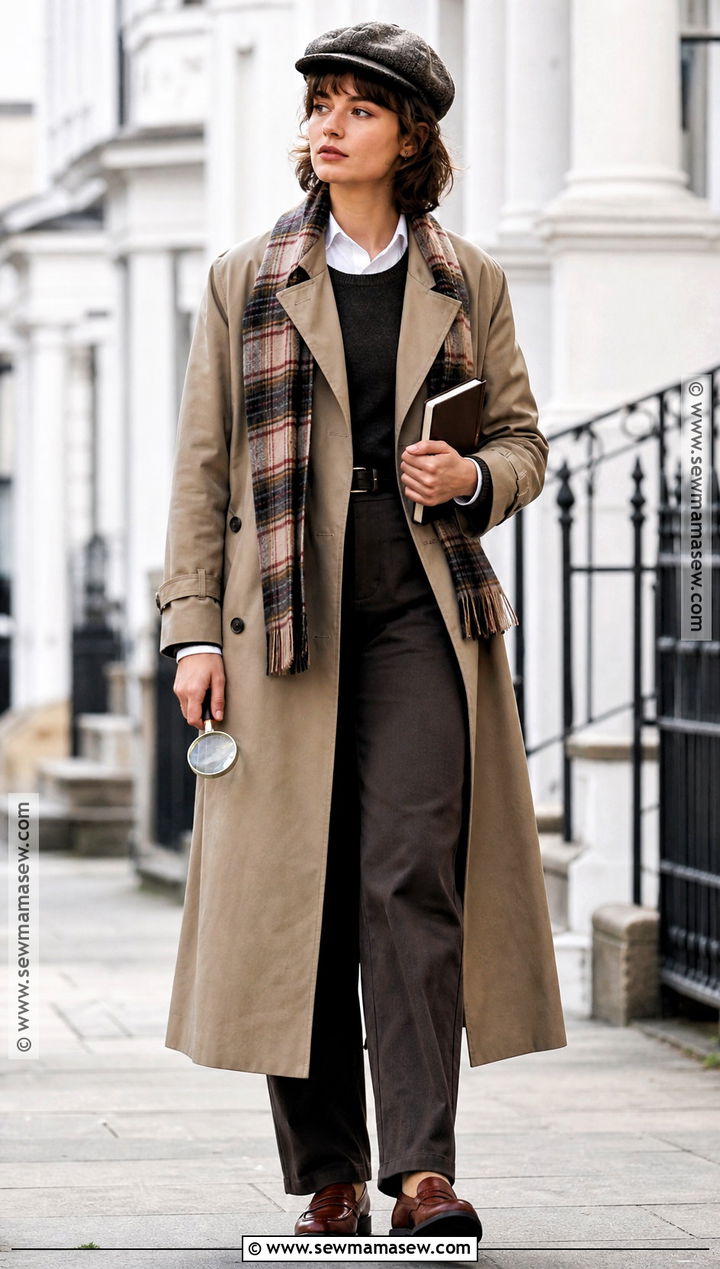 Casual Detective Costume With Trench Coat - 35 casual halloween costumes